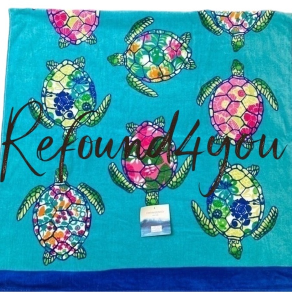 Cynthia Rowley - ‘Sea Turtle’s’ Beach Towel. 36” x 70” NWT. Firm! Last one!